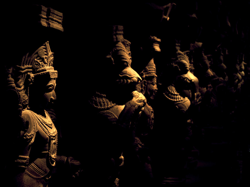 Madurai, colonne scolpite